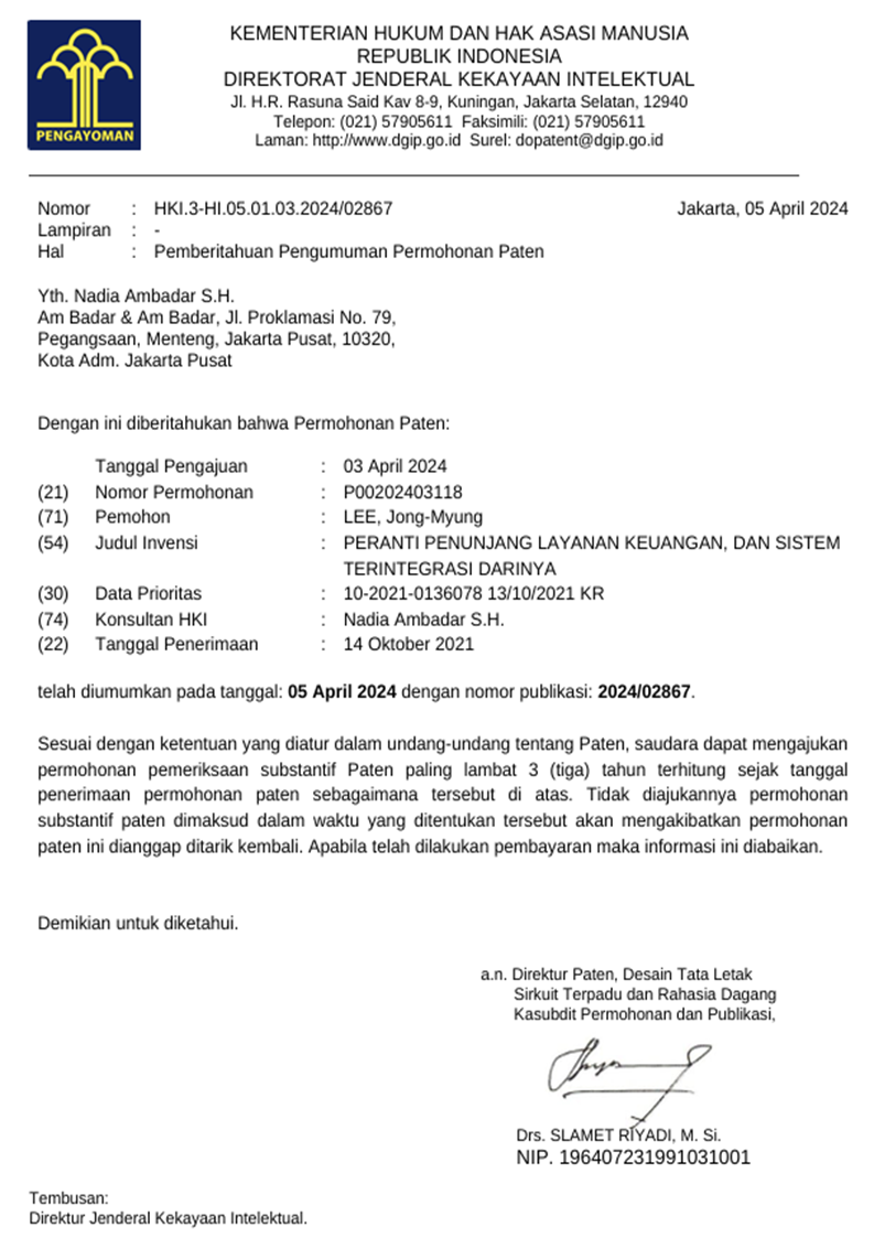 Overseas Patent_Indonesia